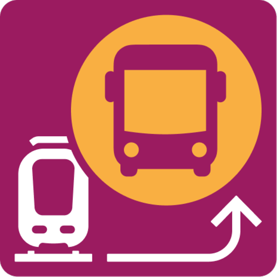 Ersatzverkehr Piktogramm