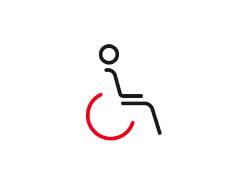 Icon des Rollstuhls