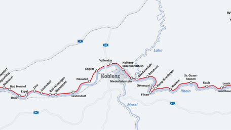 Übersichtskarte der Generalsanierung im Korridor Hamburg-Berlin